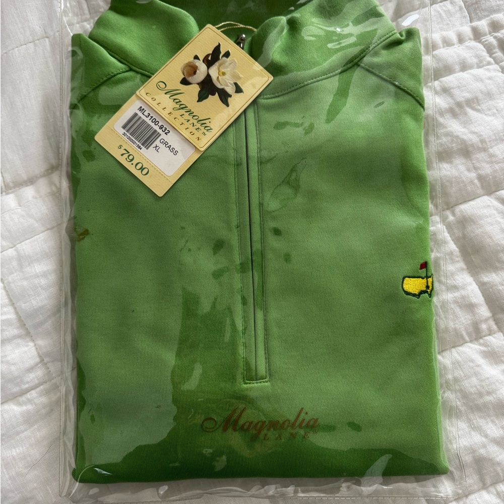 The Masters Magnolia Lane Grass Green Pullover